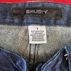 Rusty dark blue jeans new without tag.